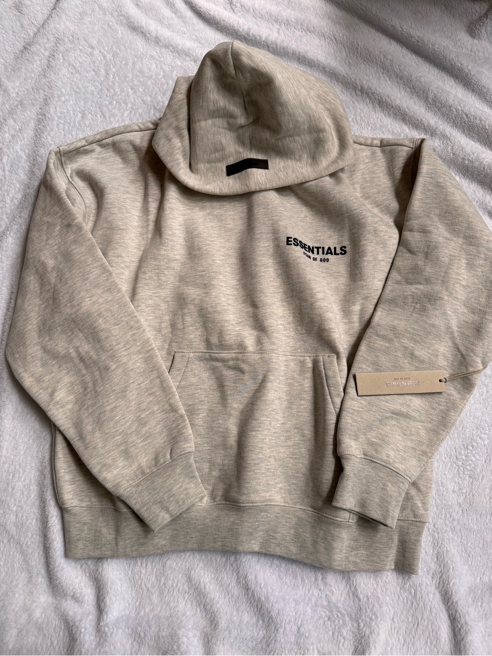 ESSENTIALS Men's Sand/Cream Crewneck Hoodie